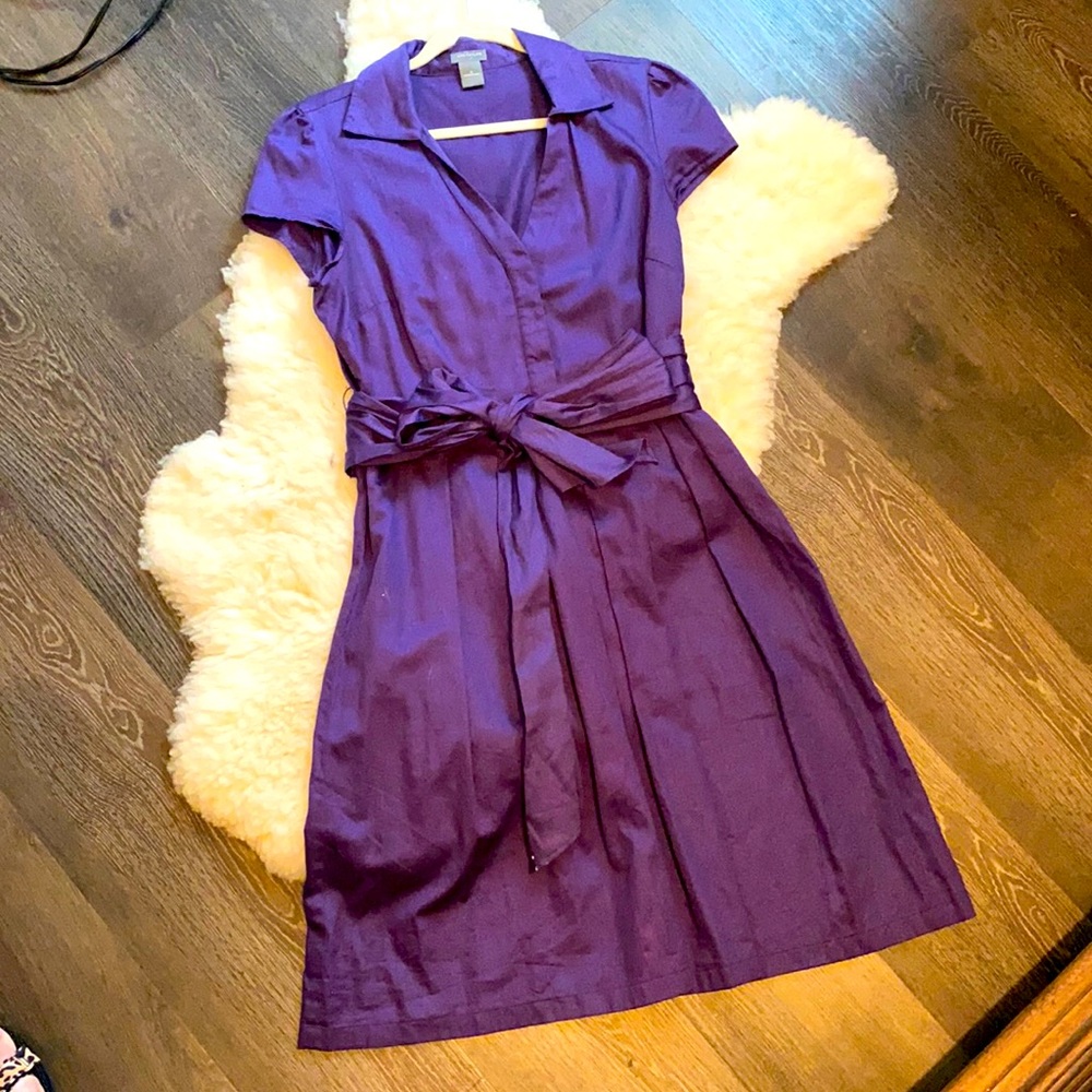 Vintage retro Anne Taylor Belted Dress